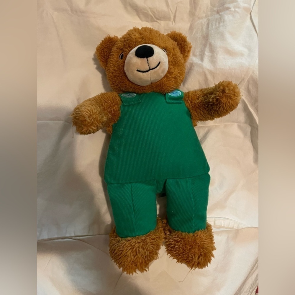 Corduroy Teddy Bear Plush Green Overalls Kohls Cares Stuffed Animal 2016 Toy 12”
